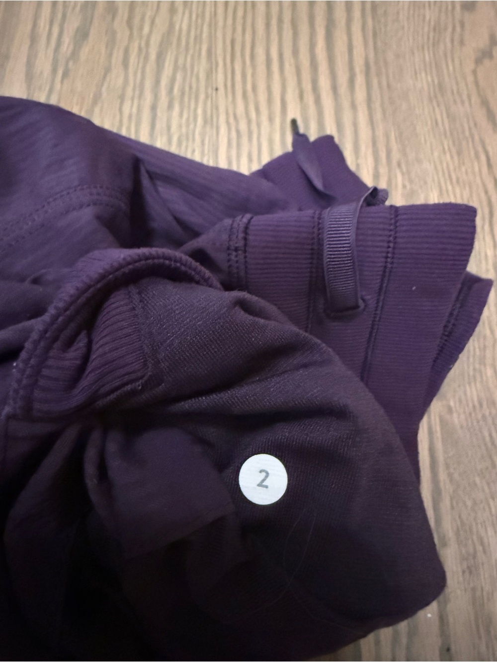 lululemon athletica Deep Plum Track Pants - sz 2 - Picture 4 of 4
